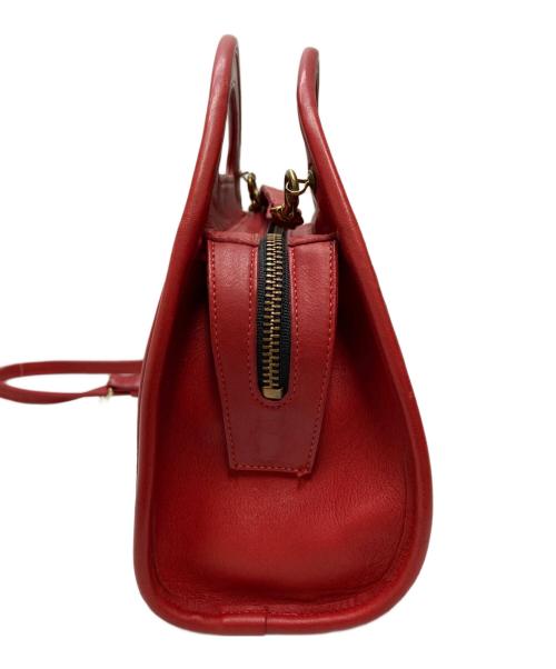 COACH（コーチ）COACH (コーチ) ハーフムーンショルダーバッグ レッドの古着・服飾アイテム