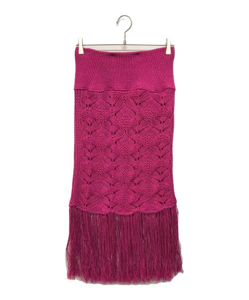 PHOTOCOPIEU（フォトコピュー）PHOTOCOPIEU (フォトコピュー) CROCHET スカート ショッキングピンク サイズ:TUの古着・服飾アイテム