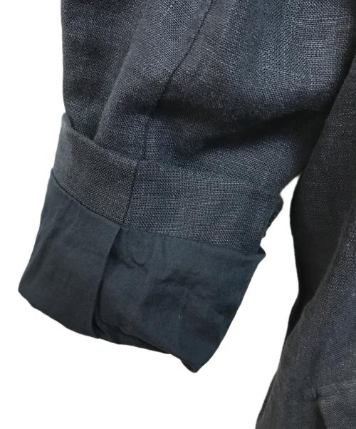 boutique ordinary（ブティークオーディナリー）BOUTIQUE ORDINARY (ブティークオーディナリー) シュシュスリーブダブルジャケット ネイビー サイズ:1 未使用品の古着・服飾アイテム