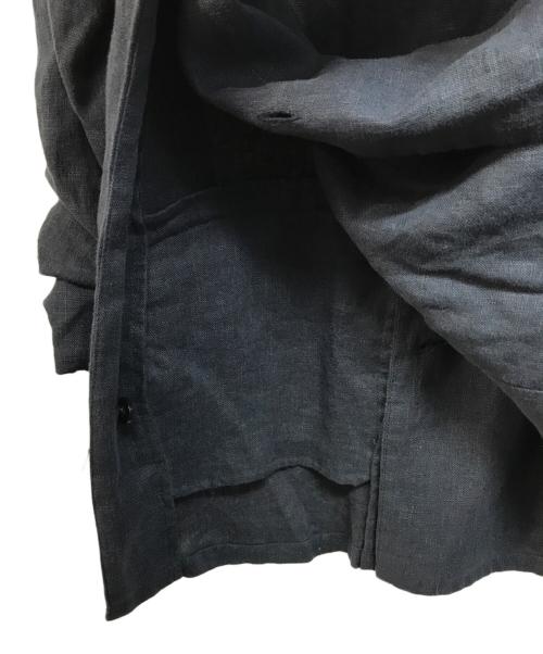 boutique ordinary（ブティークオーディナリー）BOUTIQUE ORDINARY (ブティークオーディナリー) シュシュスリーブダブルジャケット ネイビー サイズ:1 未使用品の古着・服飾アイテム