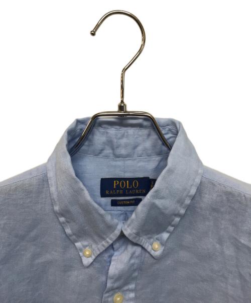POLO RALPH LAUREN（ポロ・ラルフローレン）POLO RALPH LAUREN (ポロ・ラルフローレン) リネンシャツ ブルー サイズ:Sの古着・服飾アイテム