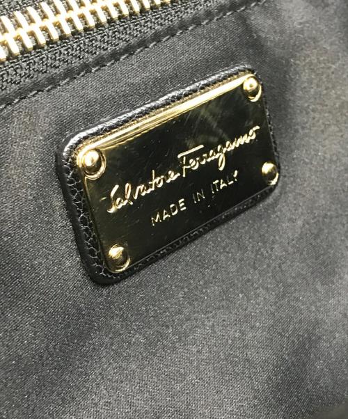 Salvatore Ferragamo（サルヴァトーレ フェラガモ）Salvatore Ferragamo (サルヴァトーレ フェラガモ) ガンチーニ2WAYバッグ ブラックの古着・服飾アイテム