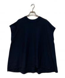 Curensology（カレンソロジー）の古着「ニットフレアトップス」｜ネイビー