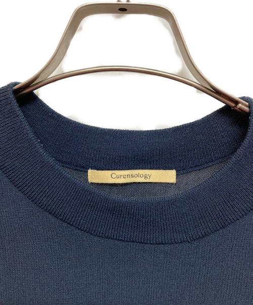 Curensology（カレンソロジー）Curensology (カレンソロジー) ニットフレアトップス ネイビー サイズ:SIZE Freeの古着・服飾アイテム