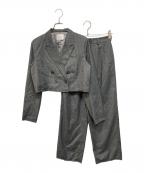 Ameriアメリ）の古着「SHORT JACKET SET UP」｜グレー
