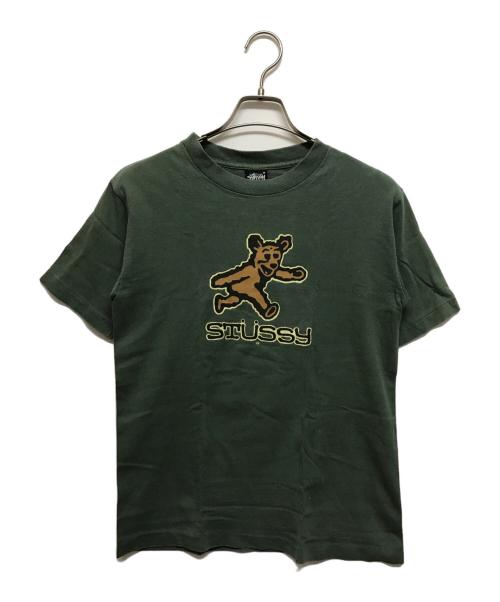 stussy（ステューシー）stussy (ステューシー) 80s BEAR Tee グリーン サイズ:SIZE Lの古着・服飾アイテム