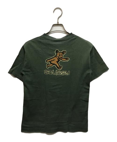 stussy（ステューシー）stussy (ステューシー) 80s BEAR Tee グリーン サイズ:SIZE Lの古着・服飾アイテム