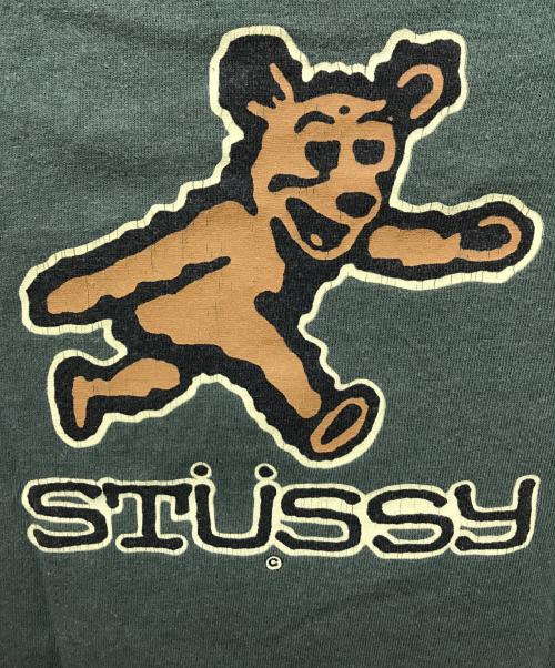stussy（ステューシー）stussy (ステューシー) 80s BEAR Tee グリーン サイズ:SIZE Lの古着・服飾アイテム