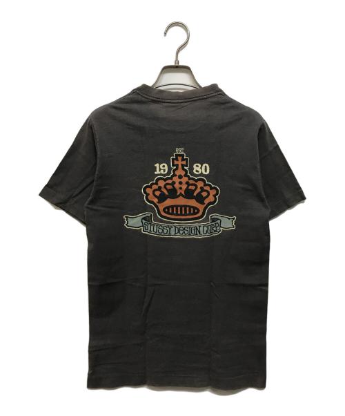 stussy（ステューシー）stussy (ステューシー) 80s CROWN Tee グレー サイズ:SIZE Sの古着・服飾アイテム