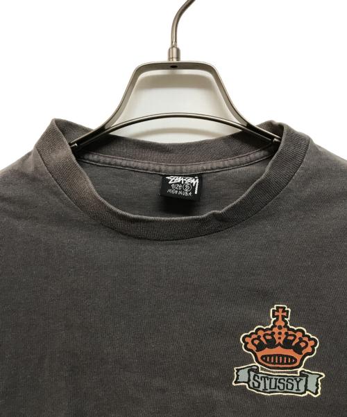 stussy（ステューシー）stussy (ステューシー) 80s CROWN Tee グレー サイズ:SIZE Sの古着・服飾アイテム