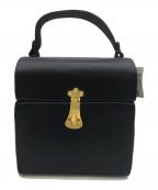 BOTTEGA VENETAボッテガベネタ）の古着「ヴィンテージサテンバニティバッグ」｜ブラック