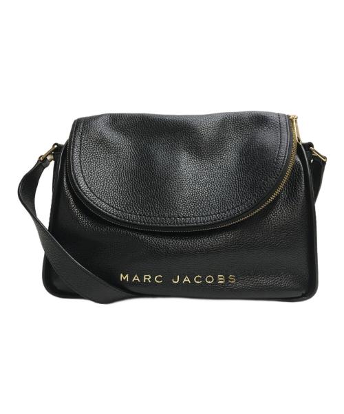 MARC JACOBS（マークジェイコブズ）MARC JACOBS (マークジェイコブス) レザーフラップショルダーバッグ ブラックの古着・服飾アイテム