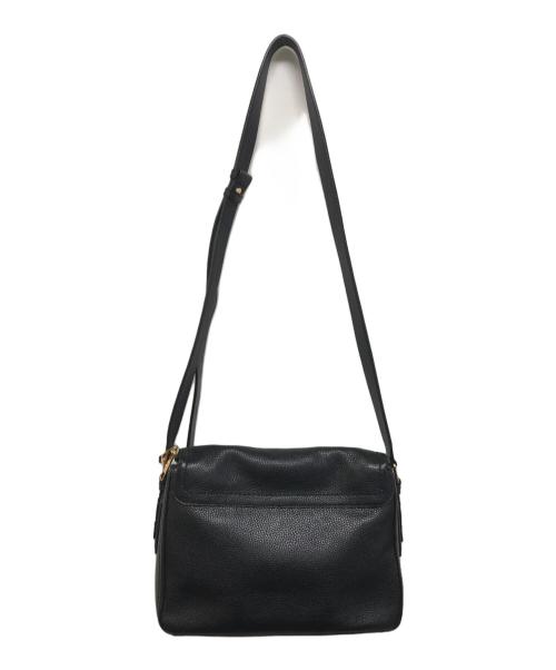 MARC JACOBS（マークジェイコブズ）MARC JACOBS (マークジェイコブス) レザーフラップショルダーバッグ ブラックの古着・服飾アイテム