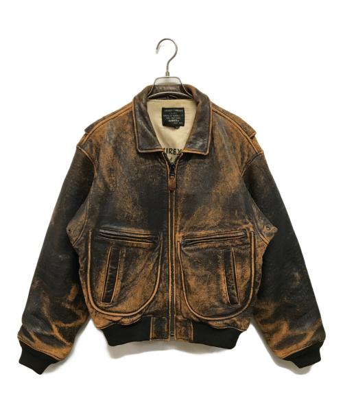 AVIREX（アヴィレックス）AVIREX (アヴィレックス) 80s G-2レザーフライトジャケット ブラウン サイズ:Sの古着・服飾アイテム