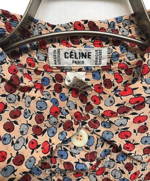 CELINE（セリーヌ）CELINE (セリーヌ) オールドリバティ柄シルクシャツ レッド サイズ:-の古着・服飾アイテム