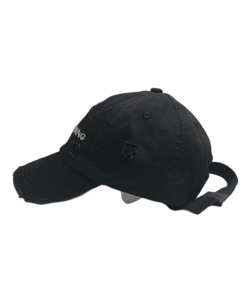 FenG CHen WANG（フェンチェンワン）FENG CHEN WANG (フェンチェンワン) PHOENIX EMBROIDERED CANVAS CAP ブラック サイズ:OS（ONE SIZE)の古着・服飾アイテム