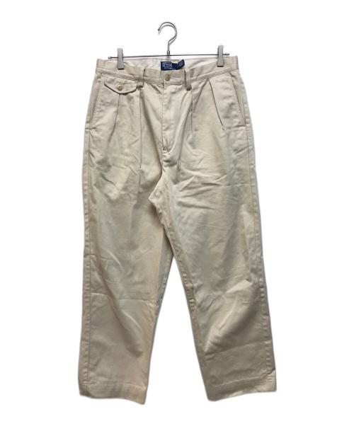 POLO RALPH LAUREN（ポロ・ラルフローレン）POLO RALPH LAUREN (ポロ・ラルフローレン) 2タックチノパン ベージュ サイズ:32/32の古着・服飾アイテム