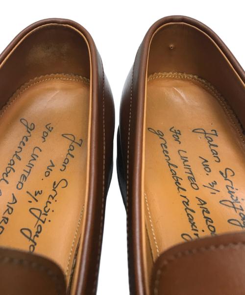 Jalan Sriwijaya（ジャランスリウァヤ）Jalan Sriwijaya (ジャランスリウァヤ) green label relaxing (グリーンレーベルリラクシング) ペニー ローファー ドレスシューズ ブラウン サイズ:39の古着・服飾アイテム