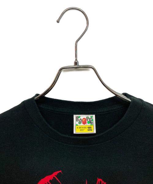 A BATHING APE（ア ベイシング エイプ）A BATHING APE (ア ベイシング エイプ) BAPE HORROR TEE #1 ブラック サイズ:2XLの古着・服飾アイテム