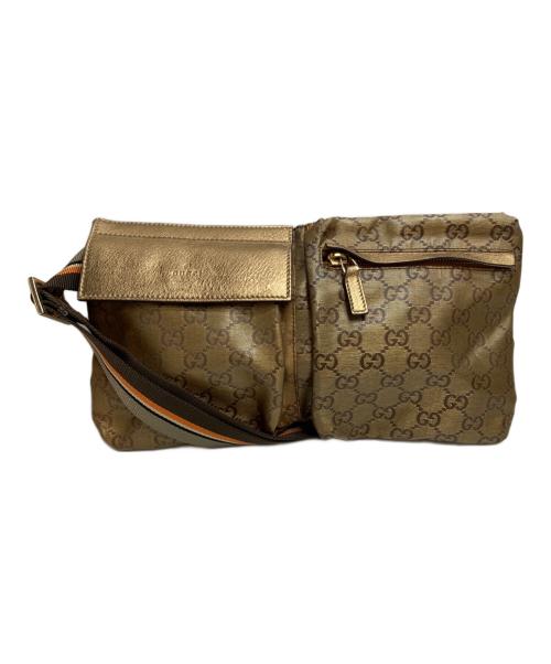 GUCCI（グッチ）GUCCI (グッチ) ウエストポーチ ゴールドの古着・服飾アイテム