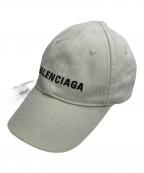 BALENCIAGAバレンシアガ）の古着「ロゴ刺繍キャップ」｜ライトグリーン