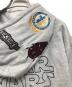 中古・古着 AVIREX (アヴィレックス) PATCH HOODIE グレー サイズ:L：8000円