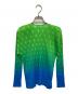 PLEATS PLEASE (プリーツプリーズ) ドットプリーツカーディガン グリーン×ブルー サイズ:3：25000円