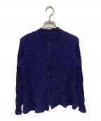 me ISSEY MIYAKEミーイッセイ ミヤケ）の古着「加工カーディガン」｜ネイビー