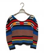 me ISSEY MIYAKEミーイッセイ ミヤケ）の古着「プリーツカットソー」｜マルチカラー