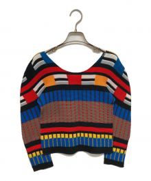 me ISSEY MIYAKE（ミーイッセイ ミヤケ）の古着「プリーツカットソー」｜マルチカラー