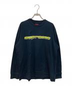SUPREMEシュプリーム）の古着「Chrome Logo L/S Top」｜ネイビー