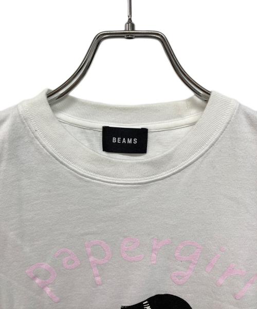 BEAMS（ビームス）BEAMS (ビームス) PAPER GIRL Tシャツ ホワイト サイズ:Sの古着・服飾アイテム