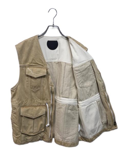 BELPER（ベルパー）BELPER (ベルパー) DENIM VEST ベージュ サイズ:Freeの古着・服飾アイテム