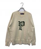 POLO RALPH LAURENポロ・ラルフローレン）の古着「LSCNGOTHICP-LONG SLEEVE-PULLOVER」｜アイボリー