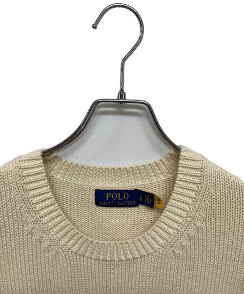 POLO RALPH LAUREN（ポロ・ラルフローレン）POLO RALPH LAUREN (ポロ・ラルフローレン) LSCNGOTHICP-LONG SLEEVE-PULLOVER アイボリー サイズ:Lの古着・服飾アイテム