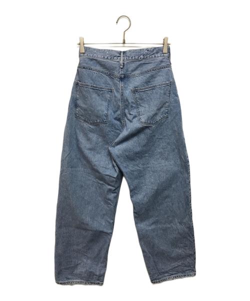 upper hights（アッパーハイツ）upper hights (アッパーハイツ) Con te (コンテ) 別注タックデニムパンツ UN ブルー サイズ:W23の古着・服飾アイテム