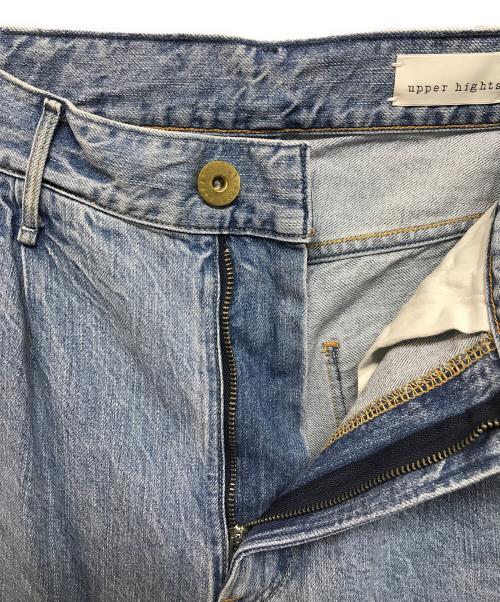 upper hights（アッパーハイツ）upper hights (アッパーハイツ) Con te (コンテ) 別注タックデニムパンツ UN ブルー サイズ:W23の古着・服飾アイテム
