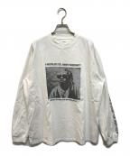 machattマチャット）の古着「プリントロングTシャツ」｜ホワイト