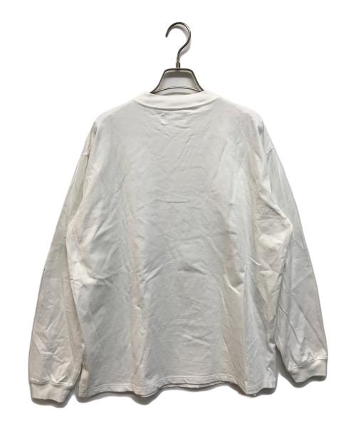 machatt（マチャット）machatt (マチャット) プリントロングTシャツ ホワイト サイズ:Freeの古着・服飾アイテム