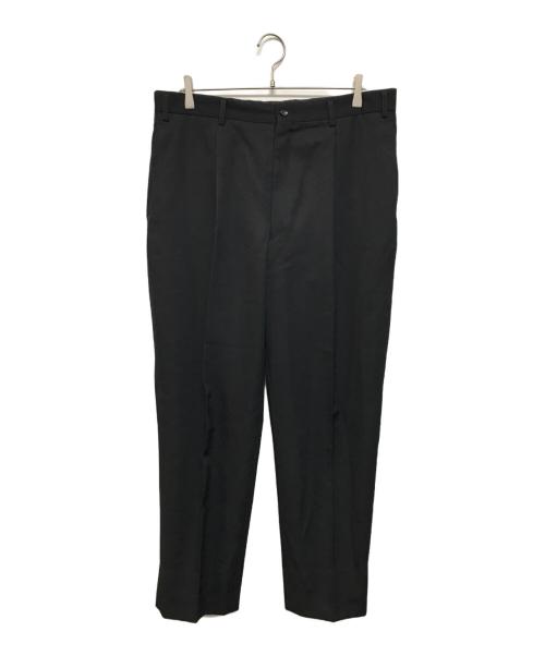 COMME des GARCONS HOMME（コムデギャルソン オム）COMME des GARCONS HOMME (コムデギャルソン オム) 90sウールタックパンツ ブラック サイズ:Lの古着・服飾アイテム