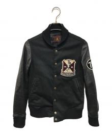 Hysteric Glamour（ヒステリックグラマー）の古着「Endless Hys Girl Stadium Jacket」｜ブラック