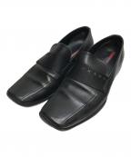 PRADA SPORTSプラダスポーツ）の古着「レザーシューズ」｜ブラック