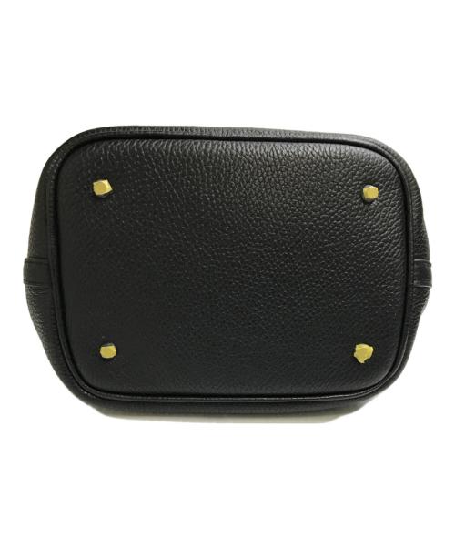 ANNE COQUINE（アンコキーヌ）Anne Coquine (アンコキーヌ) シャプラ ライカレザー2WAYハンドバッグ ブラック 未使用品の古着・服飾アイテム