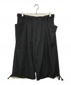 Yohji Yamamoto pour hommeヨウジヤマモト プールオム）の古着「ウールギャババルーンパンツ」｜ブラック