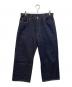 DUBBLE WORKS（ダブルワークス）の古着「WIDE STRAIGHT DENIM PANTS」｜インディゴ