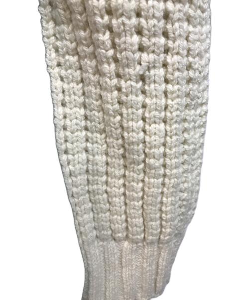 sacai（サカイ）sacai (サカイ) Wool Knit Blouson ベージュ×グリーン サイズ:1の古着・服飾アイテム