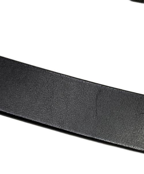 juha（ユハ）juha (ユハ) HOOK BUCKLE LEATHER BELT ブラックの古着・服飾アイテム