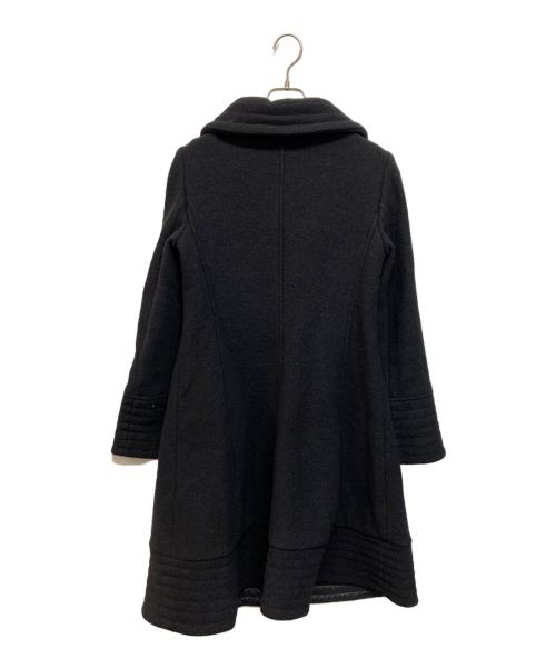 ARMANI COLLEZIONI（アルマーニ コレツィオーニ）ARMANI COLLEZIONI (アルマーニ コレツィオーニ) スタンドカラーウールコート ブラック サイズ:Mの古着・服飾アイテム