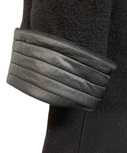 ARMANI COLLEZIONI（アルマーニ コレツィオーニ）ARMANI COLLEZIONI (アルマーニ コレツィオーニ) スタンドカラーウールコート ブラック サイズ:Mの古着・服飾アイテム