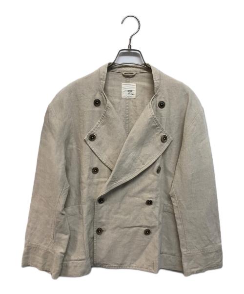 nest Robe（ネストローブ）nest Robe (ネストローブ) リネンジャケット ベージュ サイズ:-の古着・服飾アイテム